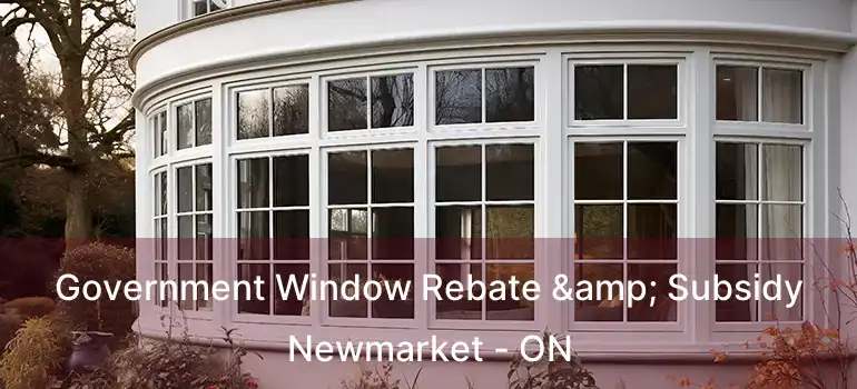  Government Window Rebate & Subsidy Newmarket - ON