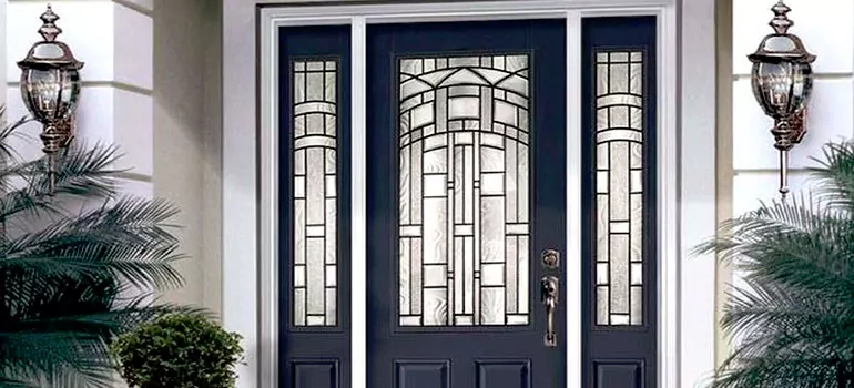 Stained Glass Door Panels in Newmarket, Ontario
